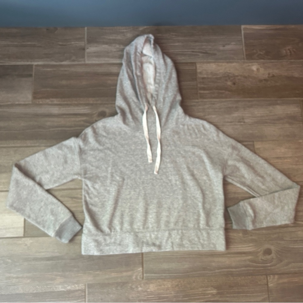Lounge Life Cropped Hoodie - Women’s Small, Gray, Cozy,‎ Casual Athleisure